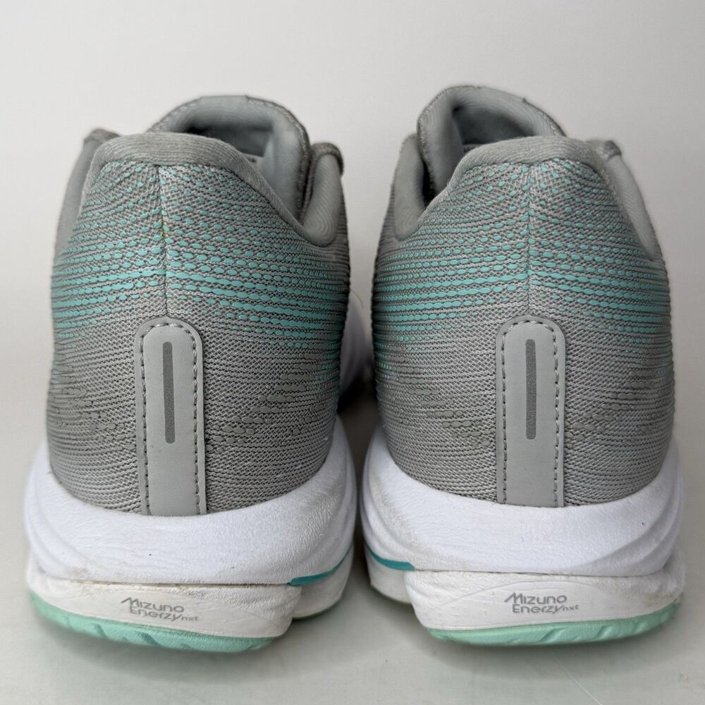Mizuno Wave Rider 28 Shoes Womens 8 J1GD240372 Running Athletic Gray Teal - Picture 5 of 14